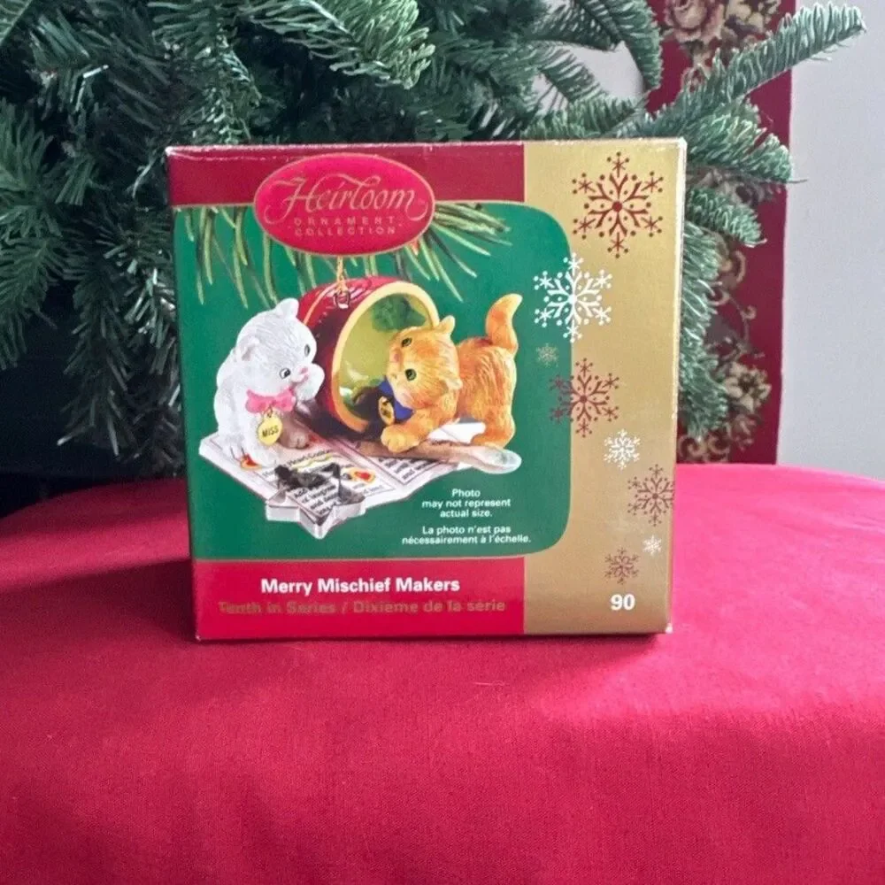 Carlton Cards Heirloom Collection Merry Mischief Makers 10 Cat Kitten Ornament